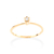 Anel solitário banhado a ouro 18k com zircônia - comprar online