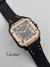 RELOJ CARTIER PULSO GOMA FONDO NEGRO en internet