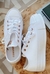 Converse plataforma cuero blanca en internet