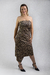 Vestido Midi Tomara que Caia Estampado Animal Print com Fenda - comprar online