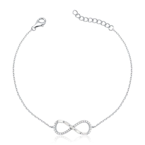 Pulseira Infinito Prata Legitima