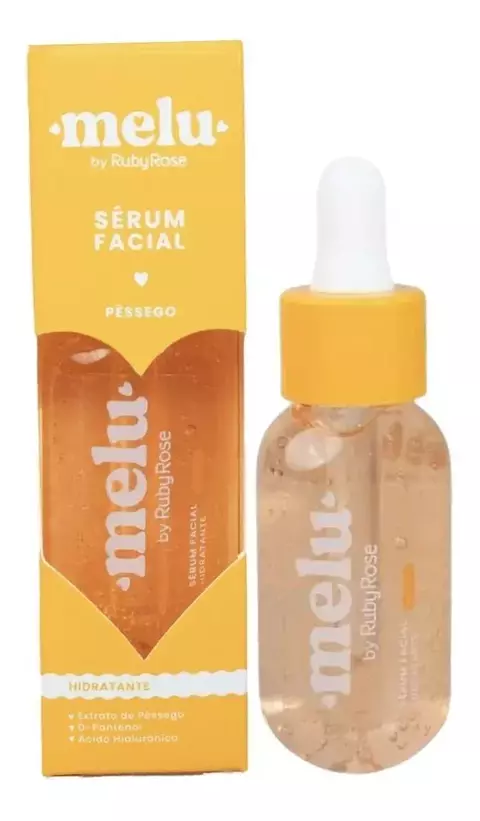 Sérum Facial Hidratante Pêssego Melu Ruby Rose - 30ml