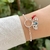 Pulseira de Prata Pimenta, Olho Grego, Trevo e Hamsa
