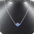 Colar de Prata Trevo Azul 11mm - comprar online