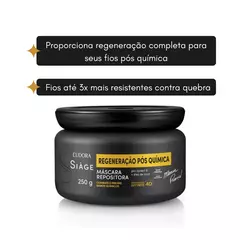 Kit Regeneração Pós Química Shampoo 250mL, Condicionador 200mL e Máscara 250g Siage Eudora - Lara Essence