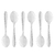 Conjunto 6 Colheres para Mesa de Aço Inox Gastro 19cm
