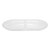 Petisqueira de Cristal com Divisória Oval Pearl 24cmx12cmx2cm - comprar online