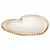 Conjunto 4 Pratos Cristal de Chumbo Coração Pearl Âmbar 17x14,5x1,5cm - comprar online