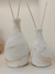 Conjunto de 2 Vasos Valente Bojudo Mesclado Branco