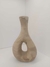 Vaso Cerâmica Elegant Vazado Bege