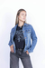 Campera jeans, elastizada, cómoda, clásica, campera junin, marca Dollfins.