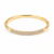 Bracelete Folheado a Ouro com Micro zircônias Cravejadas.