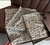 LENÇO ESTAMPA RETRÔ LEOPARDO MARROM. 70X70CM. - comprar online