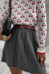 Saia Plissada Tricot