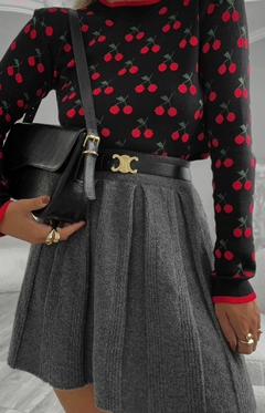 Saia Plissada Tricot - comprar online