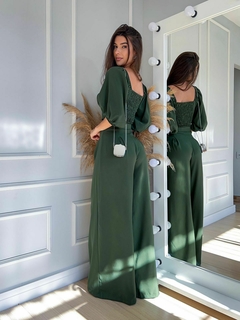 conjunto cropped com pantalona - comprar online