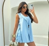 Conjunto Short Saia Linho