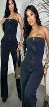 Macacão Jeans Escuro - comprar online
