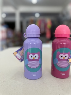 Garrafa squeeze infantil inox 400ml meus melhores amigos coruja na internet