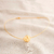 Choker Aro Com Pingente Oval Orgânico Banhado a Ouro 18k