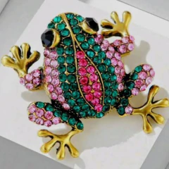 Broche Sapo cravejado - comprar online