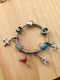 Berloque Avião Viagem Inox - comprar online