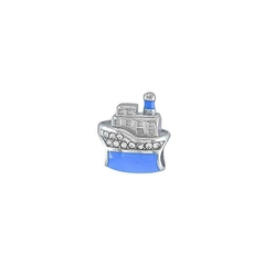 Berloque Navio Separador Azul Inox
