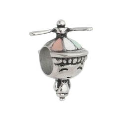 Berloque Menino com Boné de Hélice Inox