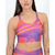 TOP MINI C/ FAJA ANCHA LYCRA® DE SEDA ESTAMPADA TECNO MAGENTA - comprar online
