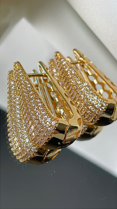 ARGOLA CRAVEJADA GOTA G - comprar online