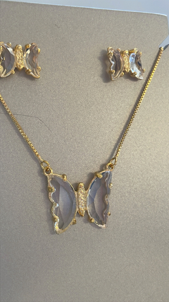 CONJUNTO BORBOLETA CRISTAL na internet