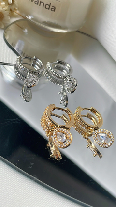 ARGOLA ZIRCONIA CRAVEJADA - comprar online