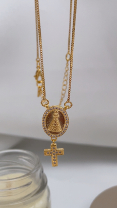 COLAR NOSSA SENHORA CRUZ CRAVEJADA - comprar online