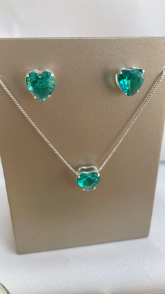 CONJUNTO CORAÇÃO CRISTAL - comprar online