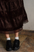 Pollera larga marron