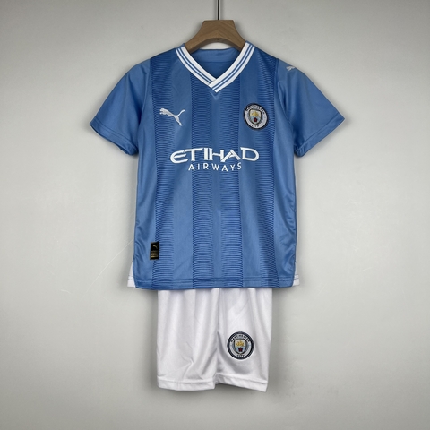 Conjunto infantil Manchester City tradicional 23/24