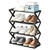SAPATEIRA INDUSTRIAL 4 PRATELEIRAS ORGANIZADOR VINTAGE 8 PARES SAPATOS QUARTO BR