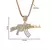 Imagem do Hip-hop Ak-47 rifle arma pingente colar masculino personalizado rua hip-hop rock