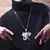 Imagem do Hip hop zircônia cúbica pavimentar bling gelado elefante pingente animal colar