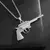 Hip-hop Ak-47 rifle arma pingente colar masculino personalizado rua hip-hop rock - tectoybis