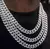 Colar de strass pavimentado Hip Hop gelado para homens, corrente cubana Miami Cu - comprar online