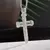 Pingente de cruz cristã de zircônia de cristal de gelo brilhante para homens e - loja online