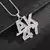 Hip-hop Ak-47 rifle arma pingente colar masculino personalizado rua hip-hop rock