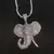 Hip hop zircônia cúbica pavimentar bling gelado elefante pingente animal colar - comprar online