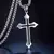 Pingente de cruz cristã de zircônia de cristal de gelo brilhante para homens e - tectoybis