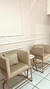 Poltrona Decorativa Luna Veludo Suede Bege Areia