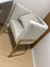 Poltrona Decorativa Luna Veludo Suede Bege Pérola - loja online