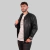 Campera de Cuero Negra Universitaria Oklac - Creaciones Sol Belen S.H