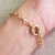 Pulseira Elo Portugues Fecho Timão Banhada a Ouro 18k unissex na internet