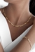 Colar Com Pulseira Banhada a Ouro 18k